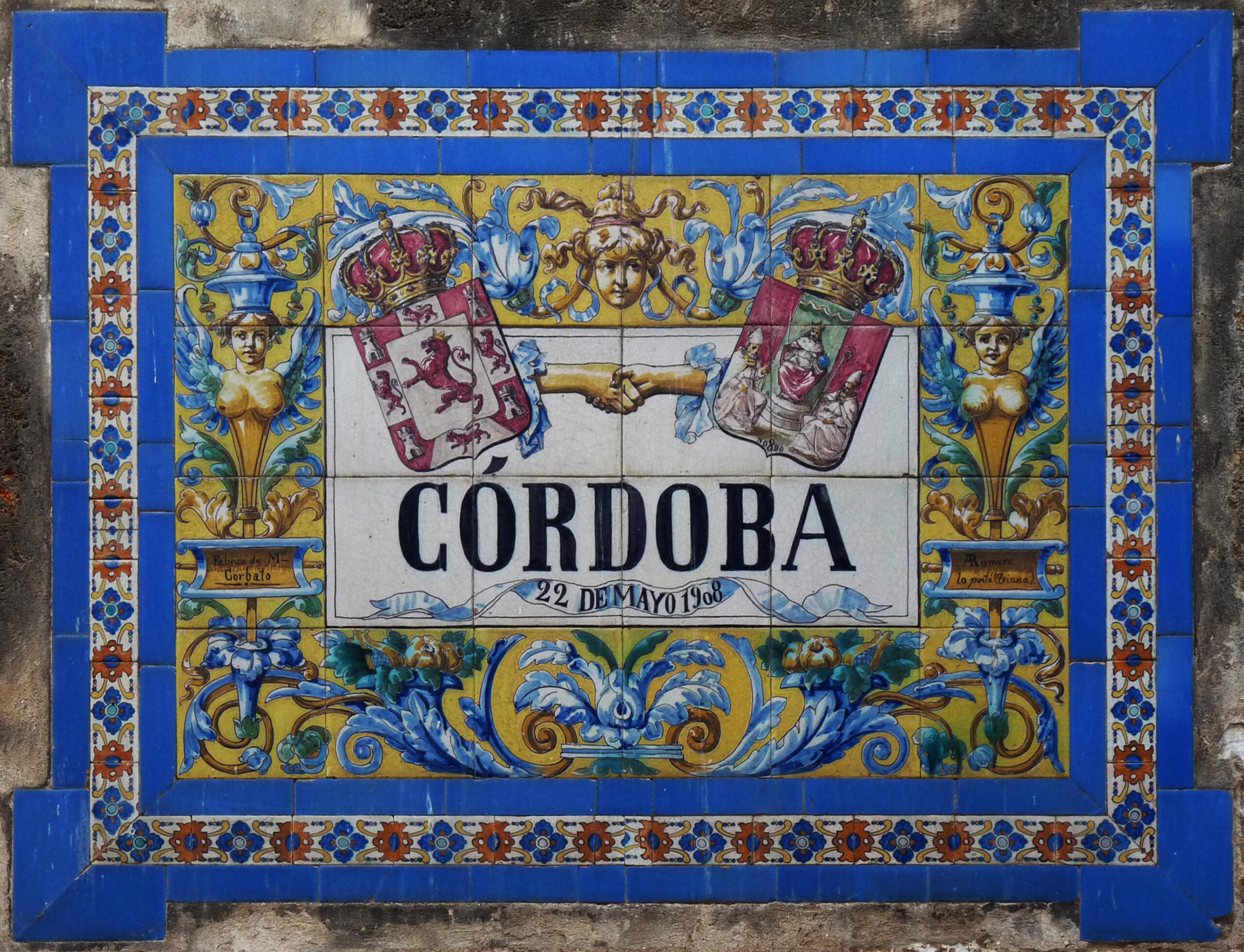 00016. Rótulo de la calle Córdoba. Sevilla.