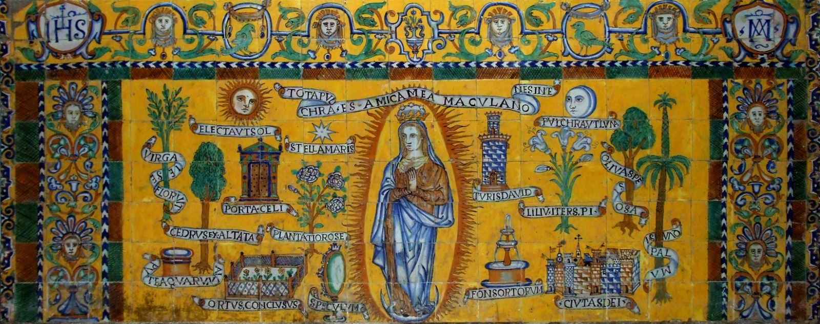 00021. Frontal de altar con la Inmaculada. Iglesia de Santa María. Carmona. Sevilla.