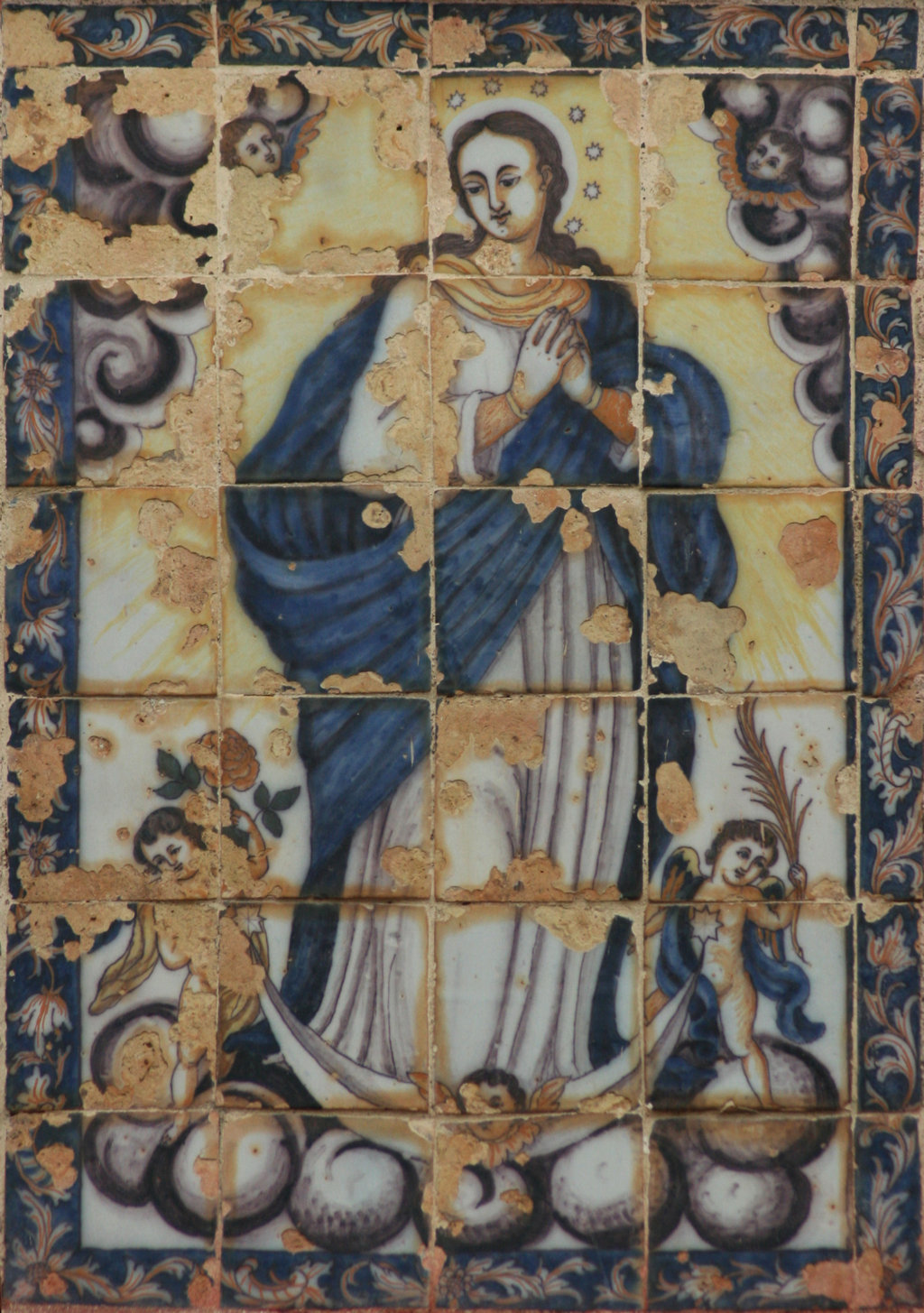 00087. Retablo cerámico. Inmaculada Concepción. Convento de Santa Clara. Constantina. Sevilla.