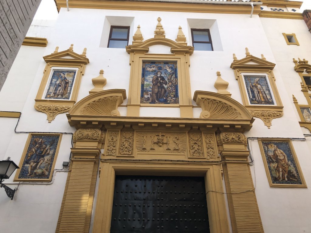 D00105. Paneles cerámicos de la Fachada de la Iglesia del Sagrado Corazón. Sevilla