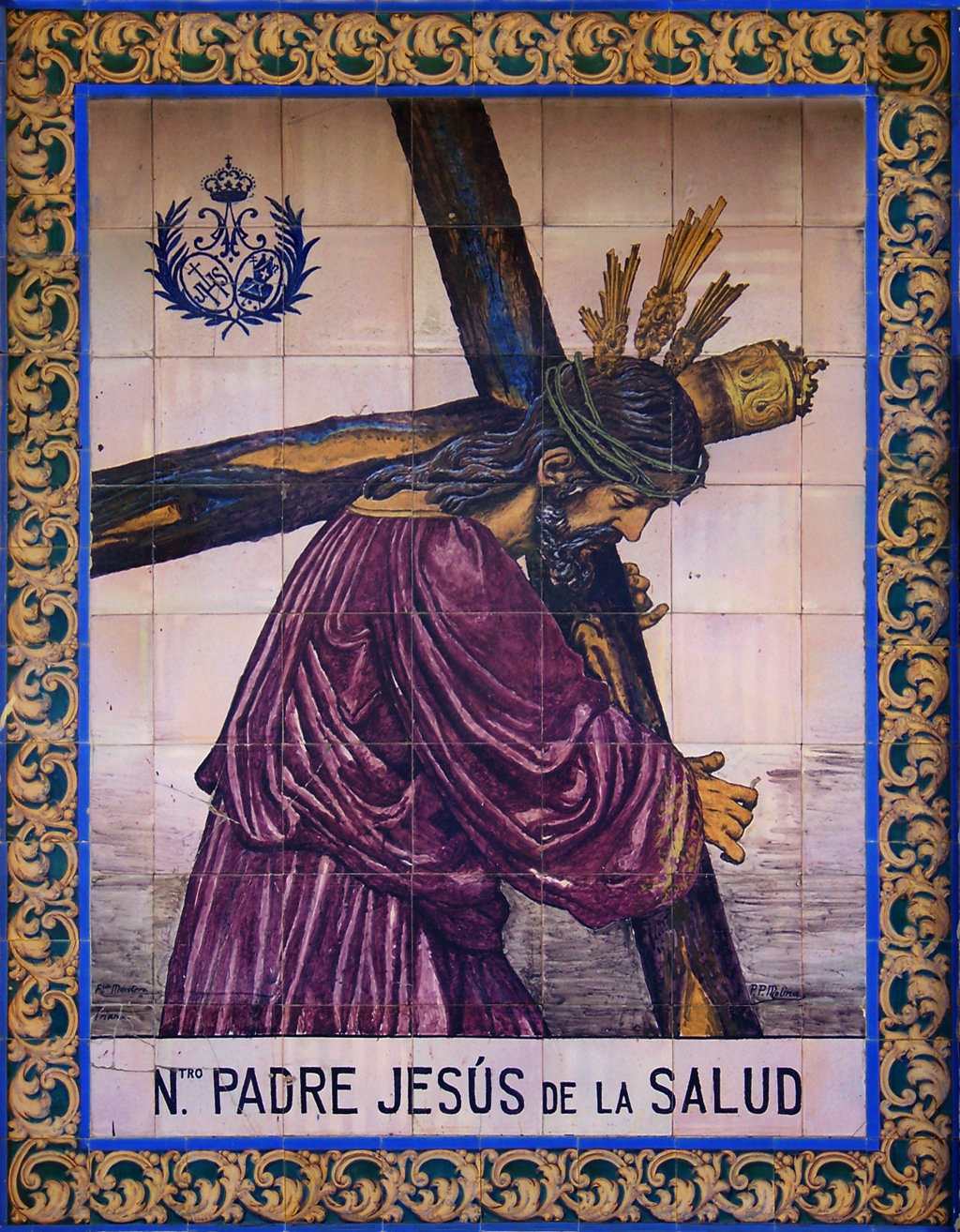 00072. Retablo cerámico. Jesús de la Salud. Iglesia de San Nicolás. Sevilla.