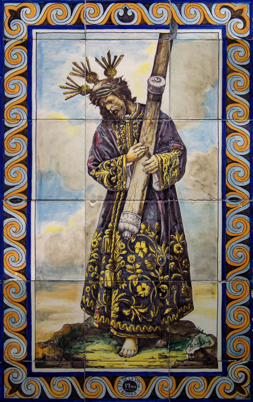 00240. Retablo cerámico. Jesús del Gran Poder. Sevilla.