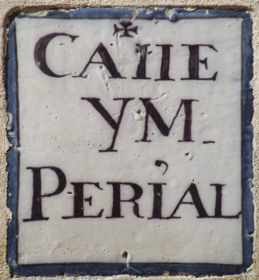 00346. Placa de Olavide. Nomenclátor. Calle Imperial. Sevilla.