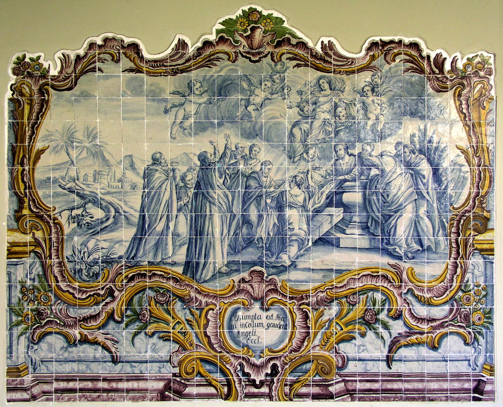 00376. Fragmento de zócalo. Asunción de la Virgen. Colección Carranza.