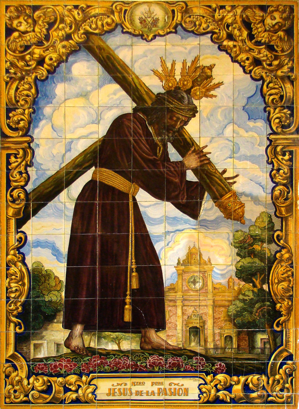 00475. Retablo cerámico. Jesús de la Pasión. Sevilla.