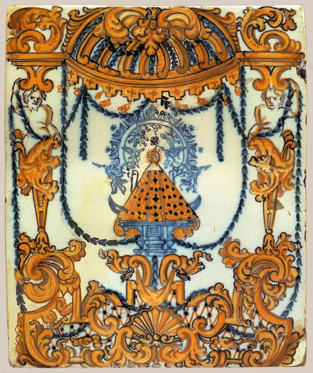 00514. Retablo cerámico. Virgen del Prado. Colección Carranza.
