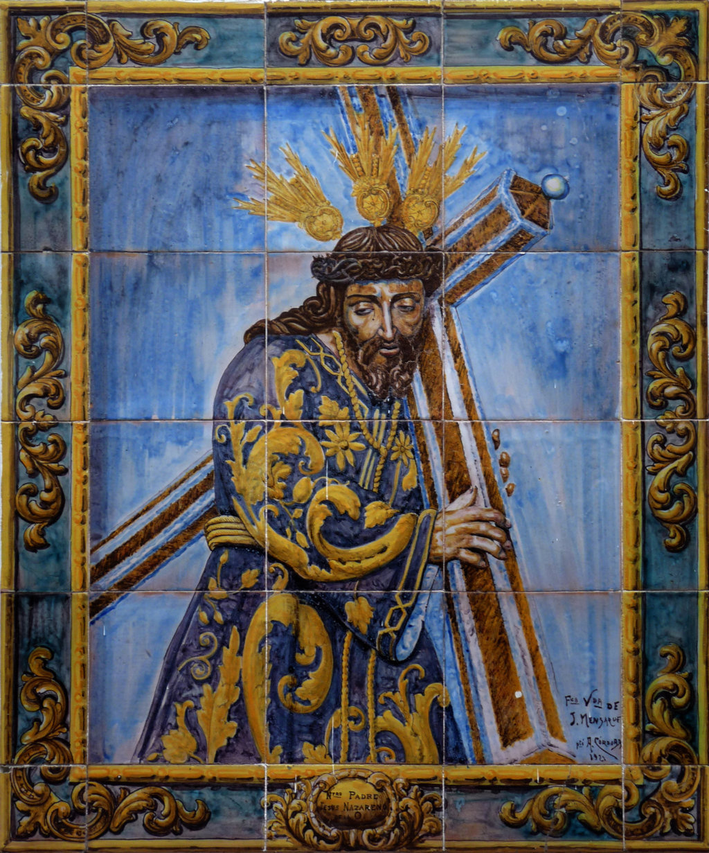 00541. Retablo cerámico. Jesús Nazareno de la O. Sevilla.