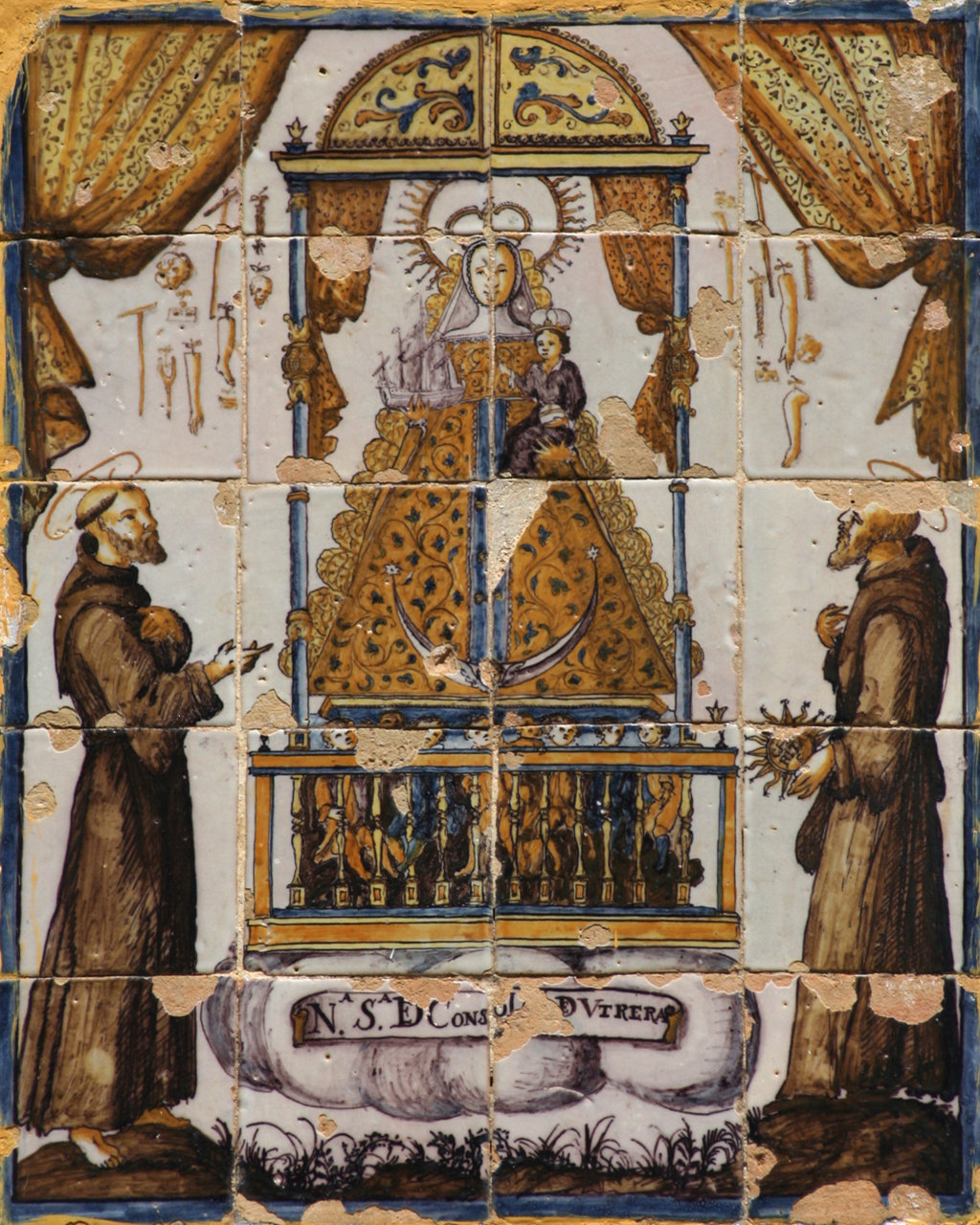 00556. Retablo cerámico. Virgen de Consolación. Alcalá de Guadaíra. Sevilla.