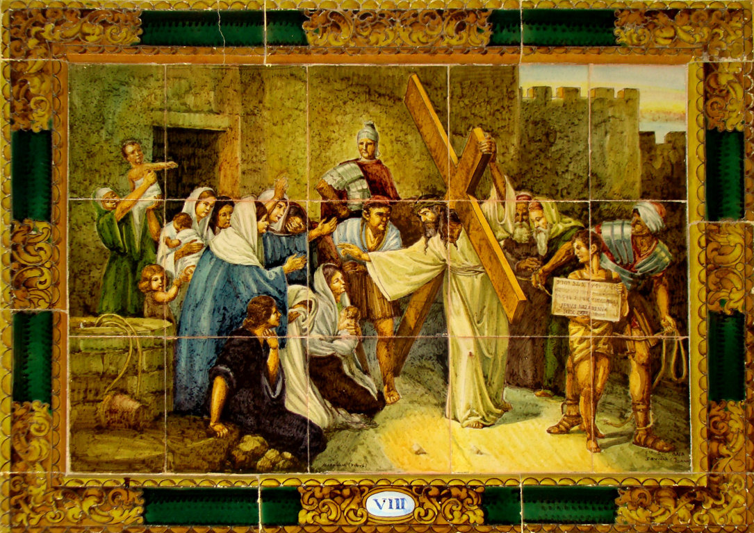01677. Vía Crucis. Octava estación. Capilla de Nuestra Señora del Carmen. Alcalá de Guadaíra. Sevilla.