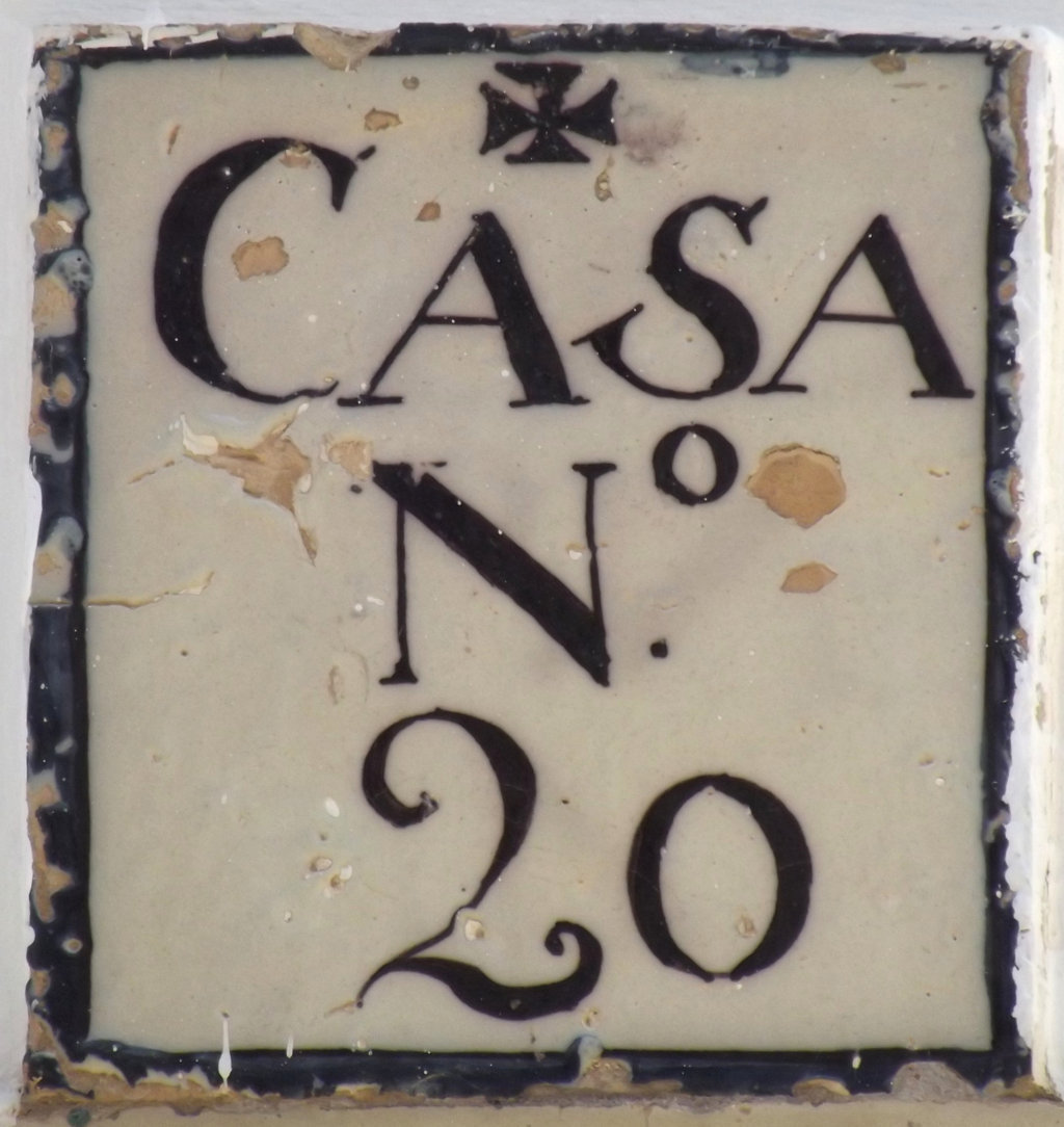 00619. Placa de Olavide. Número de casa. Calle Levíes, 9. Sevilla.
