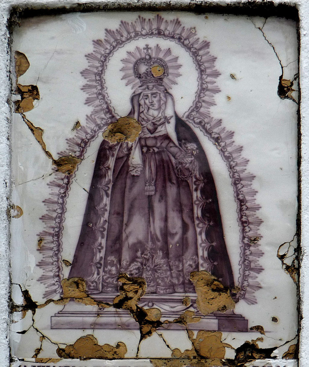 00656. Retablo cerámico. Virgen del Mayor Dolor. Aracena. Huelva.