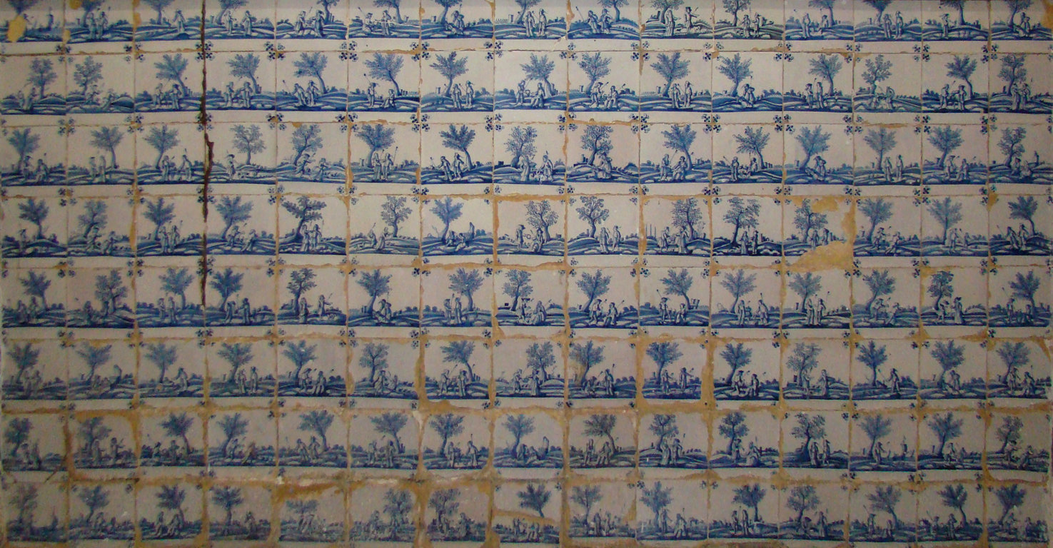 00733. Frontal de altar de azulejos con escenas pastoriles. Ayamonte. Huelva.