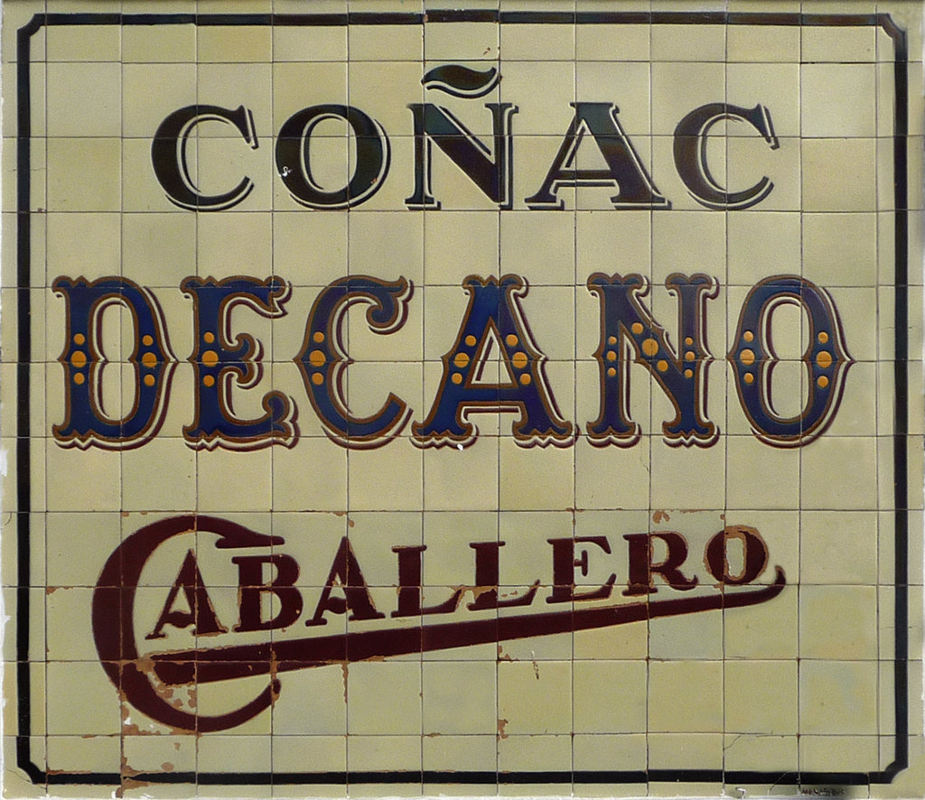 00768. Panel publicitario. Coñac Decano. Las Cabezas de San Juan. Sevilla.