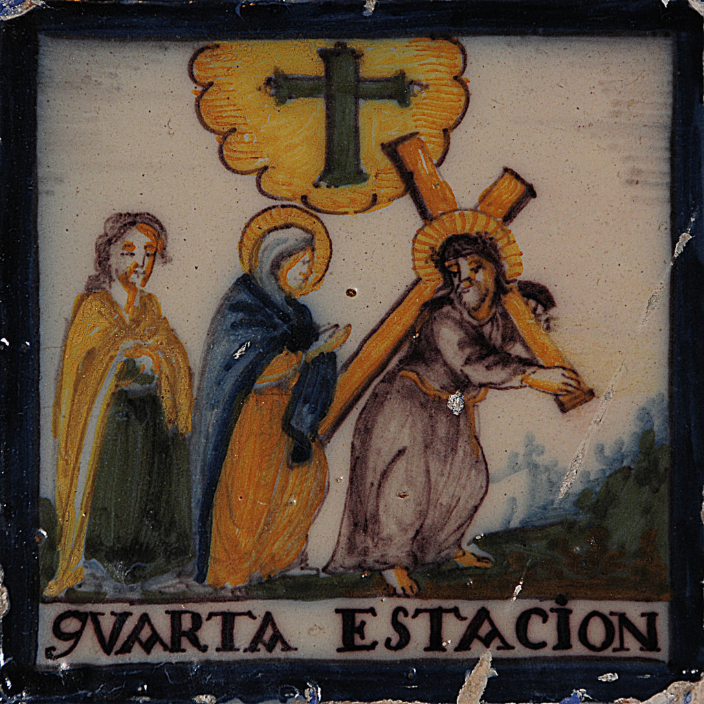 00843. Escena de Vía Crucis. Encuentro de Jesús con la Virgen. Convento de Santa Rosalía. Sevilla.