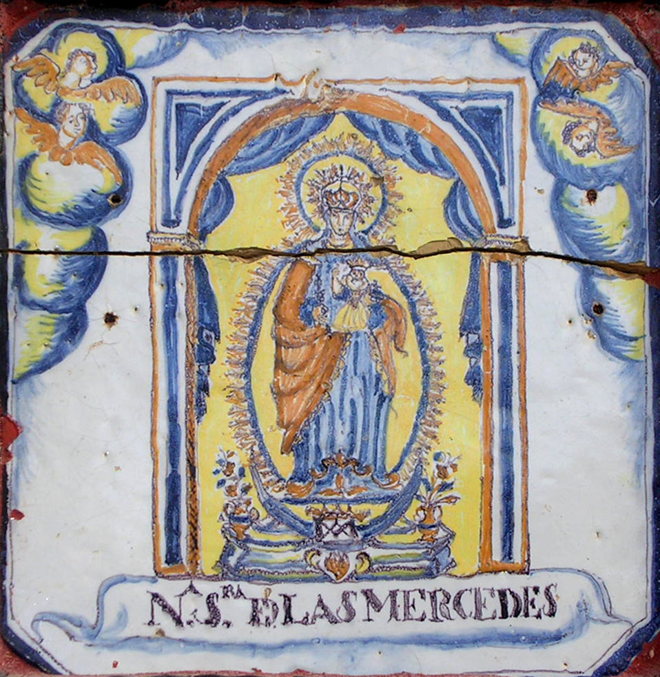 00839. Retablo cerámico. Virgen de las Mercedes. Bollullos Par del Condado. Huelva.