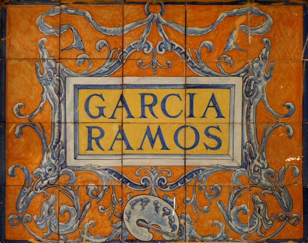 00908. Rótulo de la calle García Ramos. Sevilla.