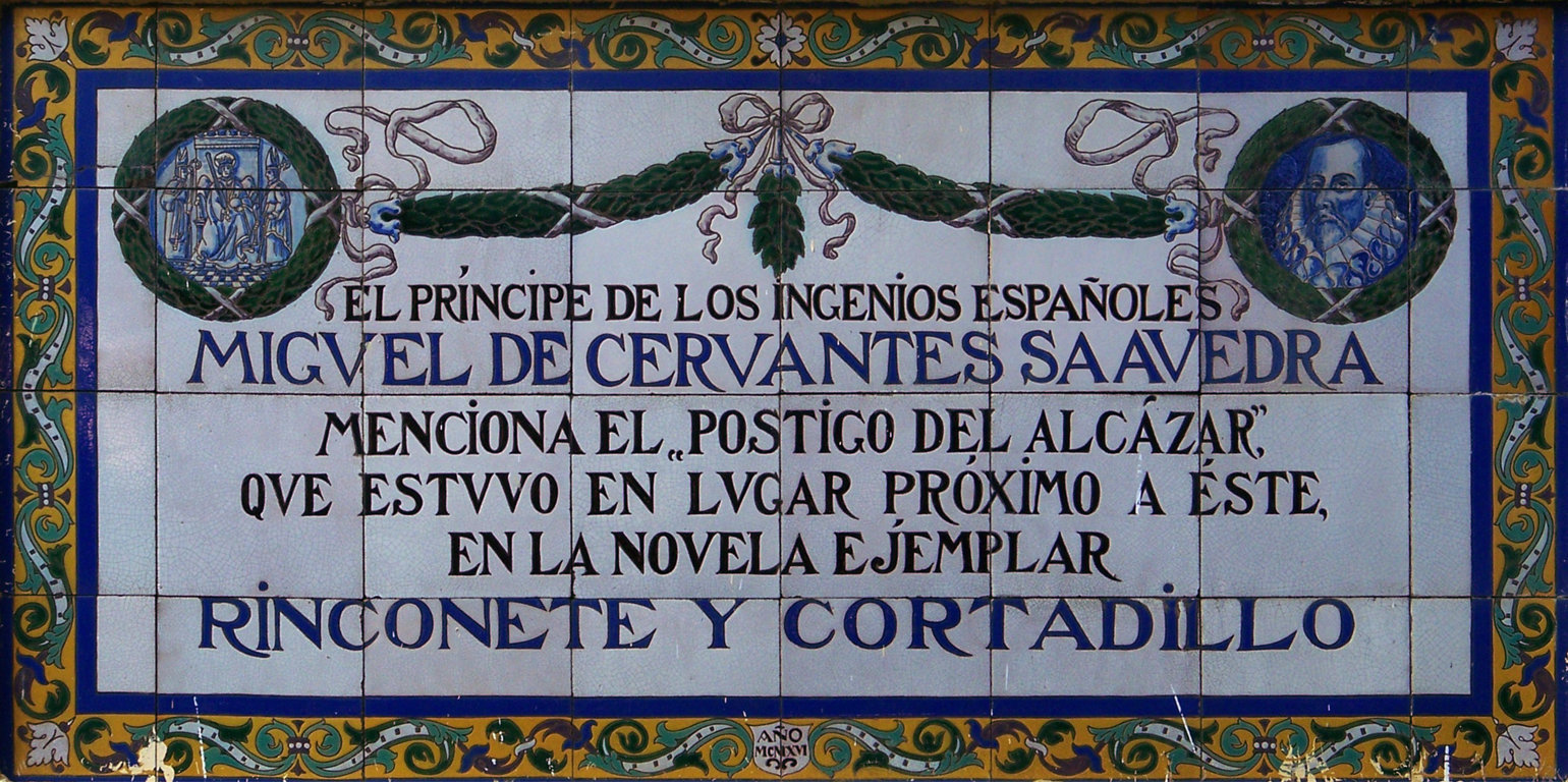 00926. Panel conmemorativo del tercer centenario de la muerte de Miguel de Cervantes (IV). Sevilla.