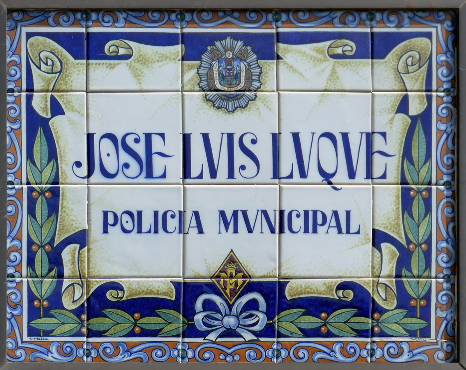 00965. Rótulo de la calle José Luis Luque (I). Sevilla.