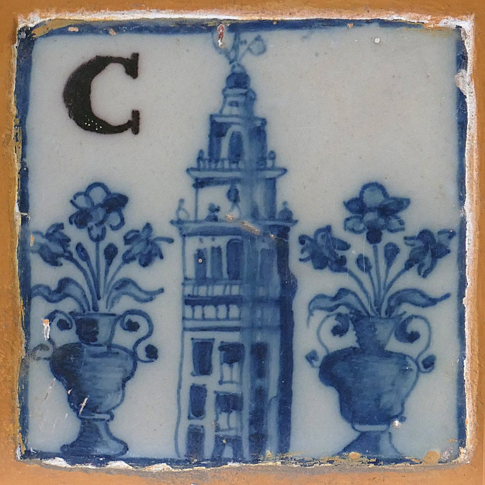 00990. Azulejo de censo del Cabildo Catedral. Sevilla.