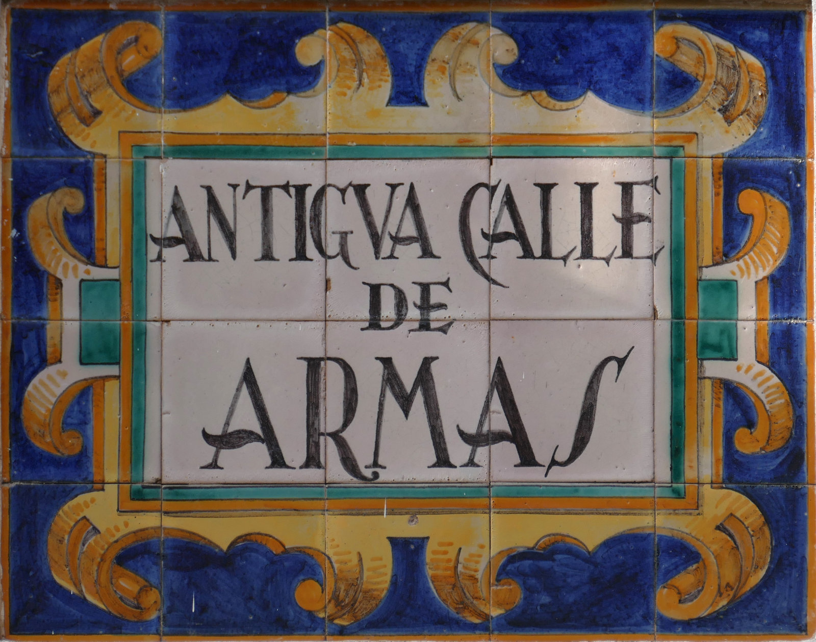 00997. Rótulo de la antigua calle de Armas. Sevilla.