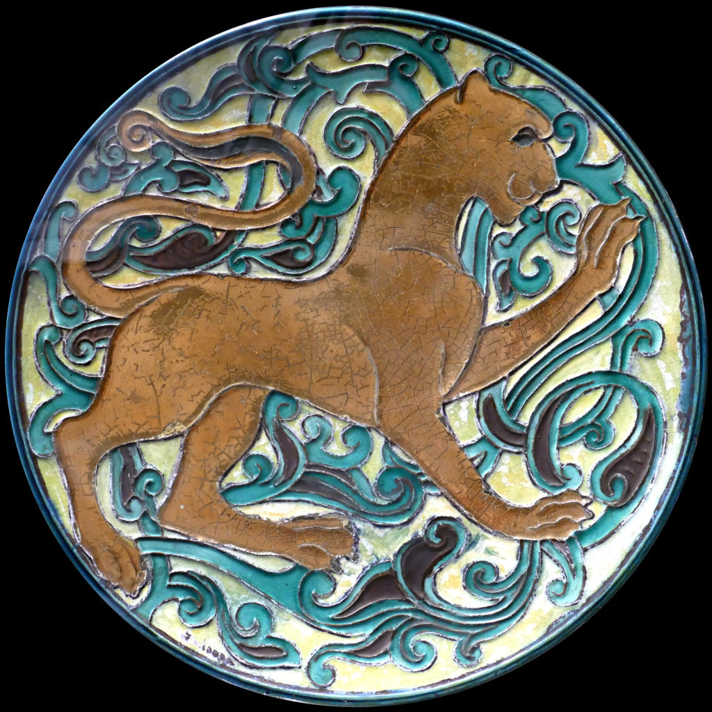 01145. Plato con león. Museo Zuloaga. Segovia.