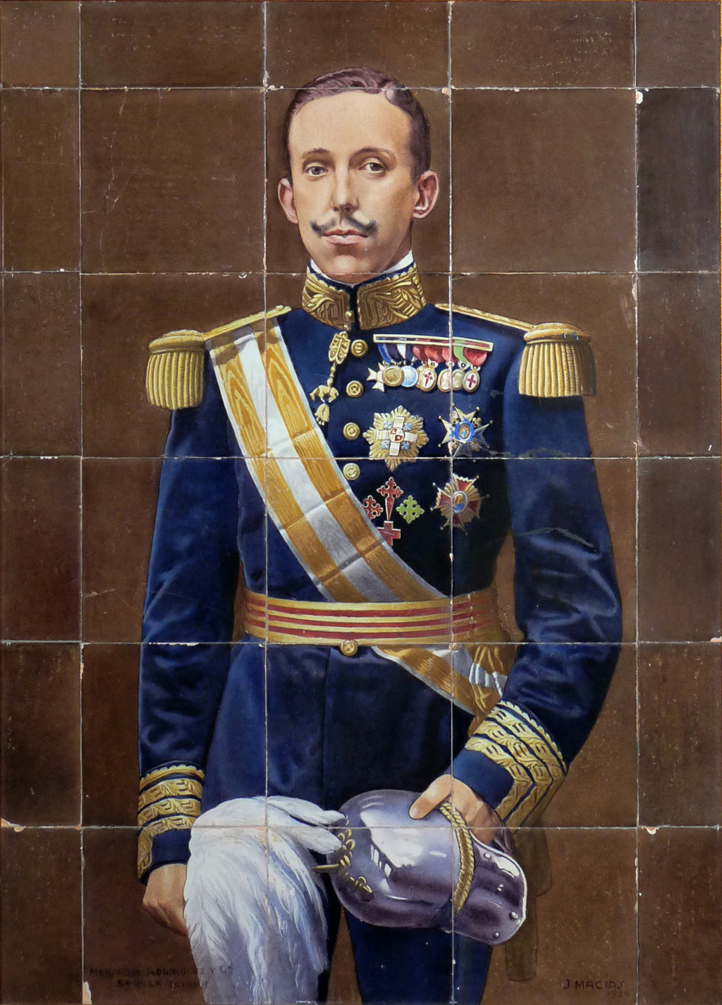 01115. Retrato del Rey Alfonso XIII. Sevilla.