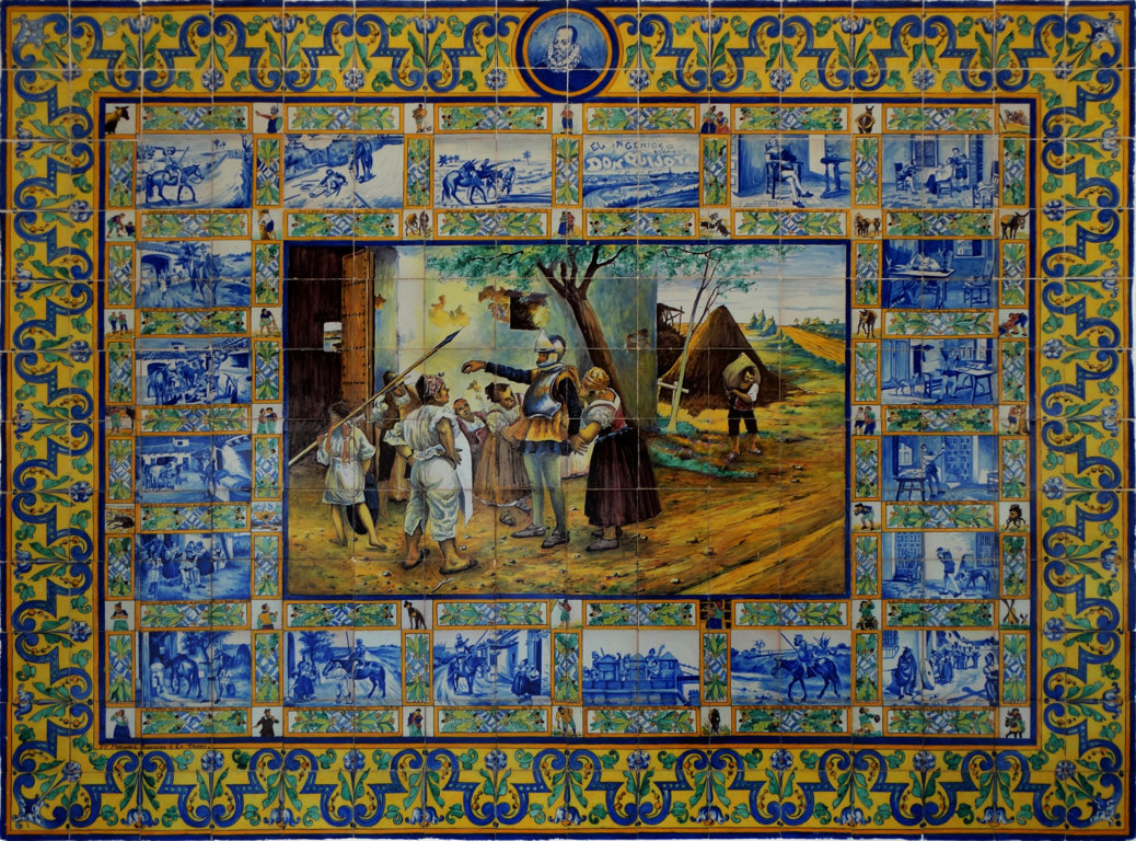 01187. Panel con escenas del Quijote. Utrera. Sevilla.