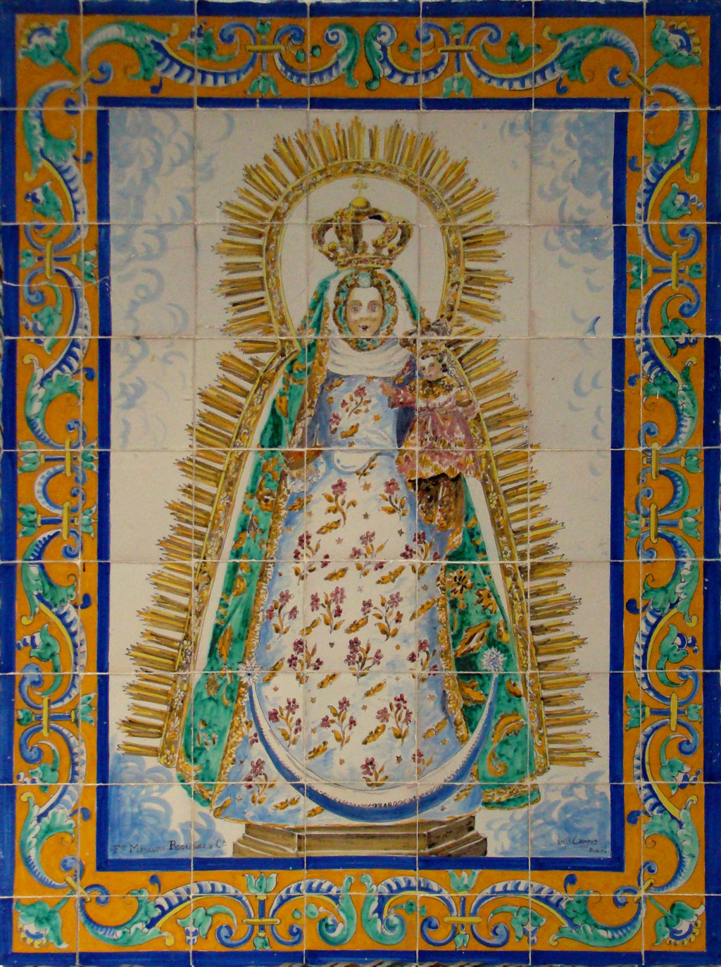 01205. Retablo cerámico. Virgen de Consolación. Utrera. Sevilla.