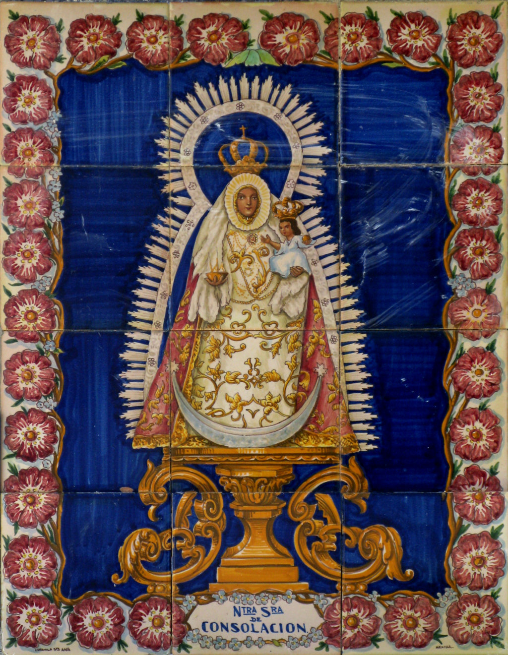 01233. Retablo cerámico. Virgen de Consolación. Utrera. Sevilla.
