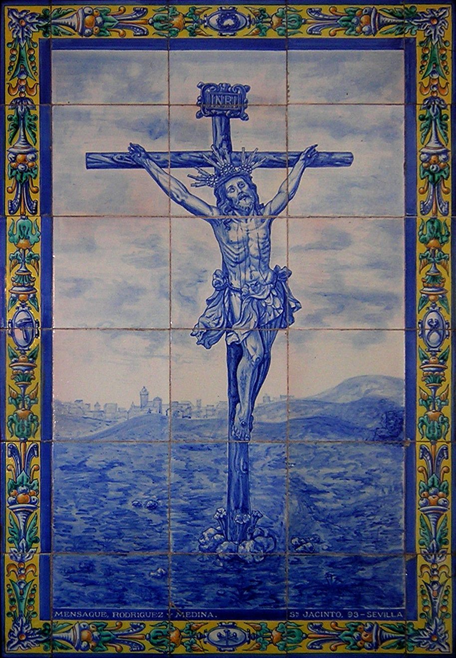 01354. Retablo cerámico. Cristo de la Expiración (Cachorro). Sevilla.