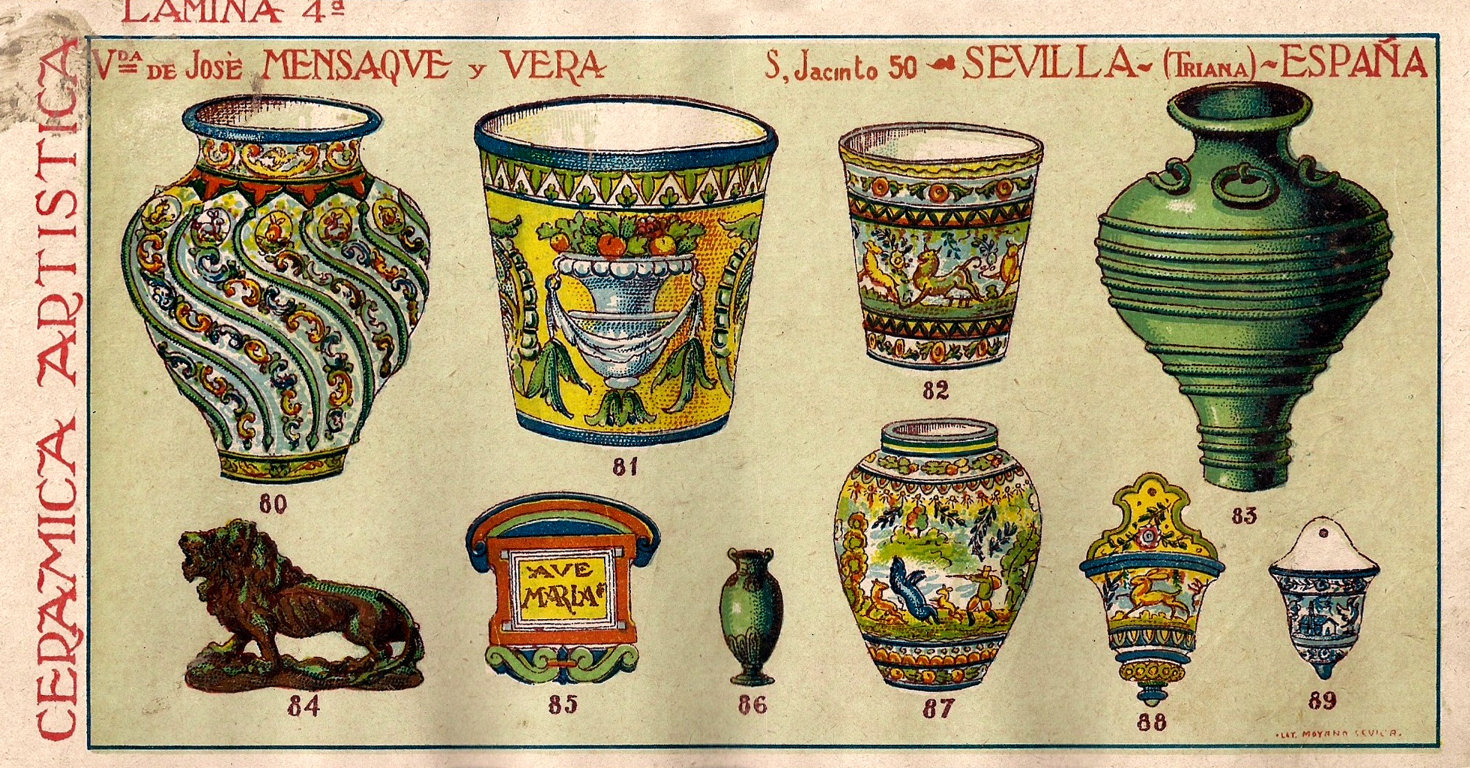 01387. Diseño. Catálogo. Viuda de José Mensaque y Vera. Sevilla.