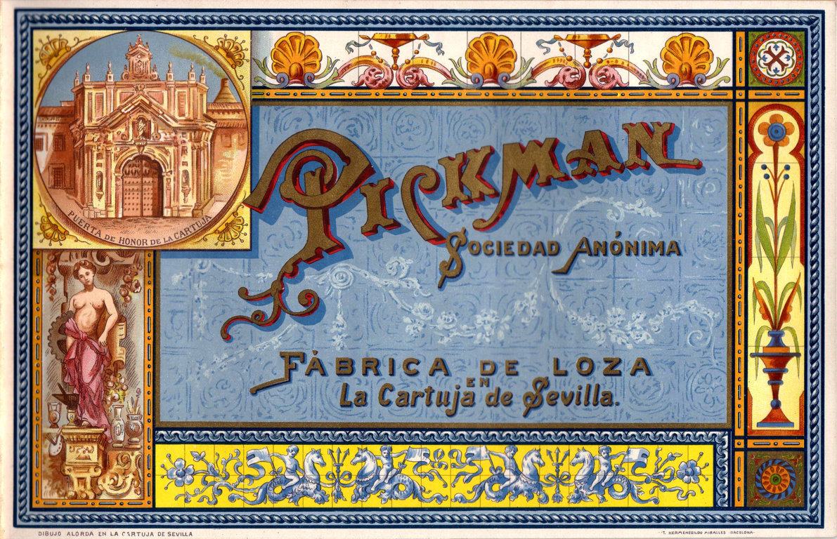 01393. Diseño. Catálogo. Pickman S.A. Fábrica de loza en la Cartuja de Sevilla.