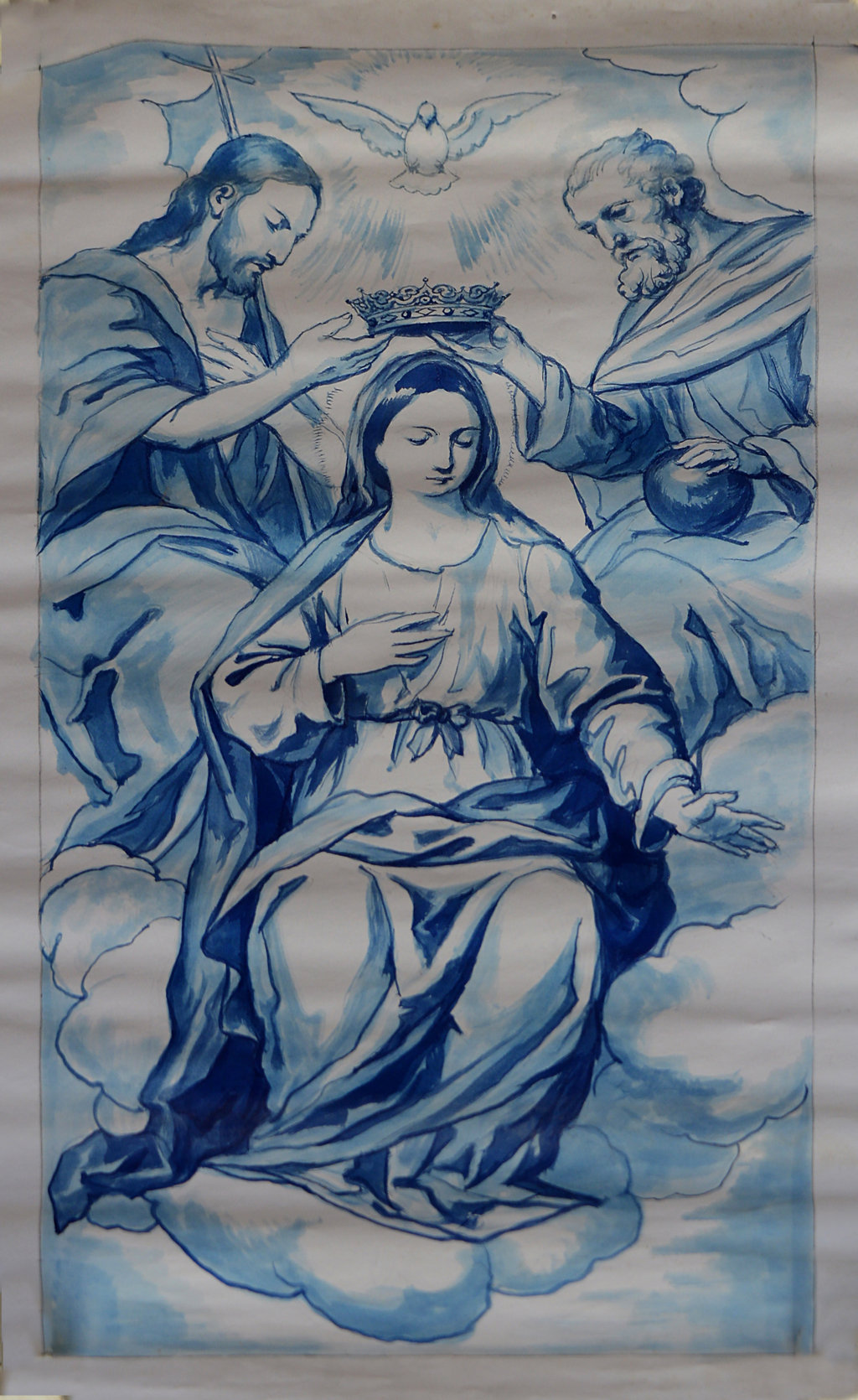 01457. Diseño. Boceto. Coronación de la Virgen. Sevilla.