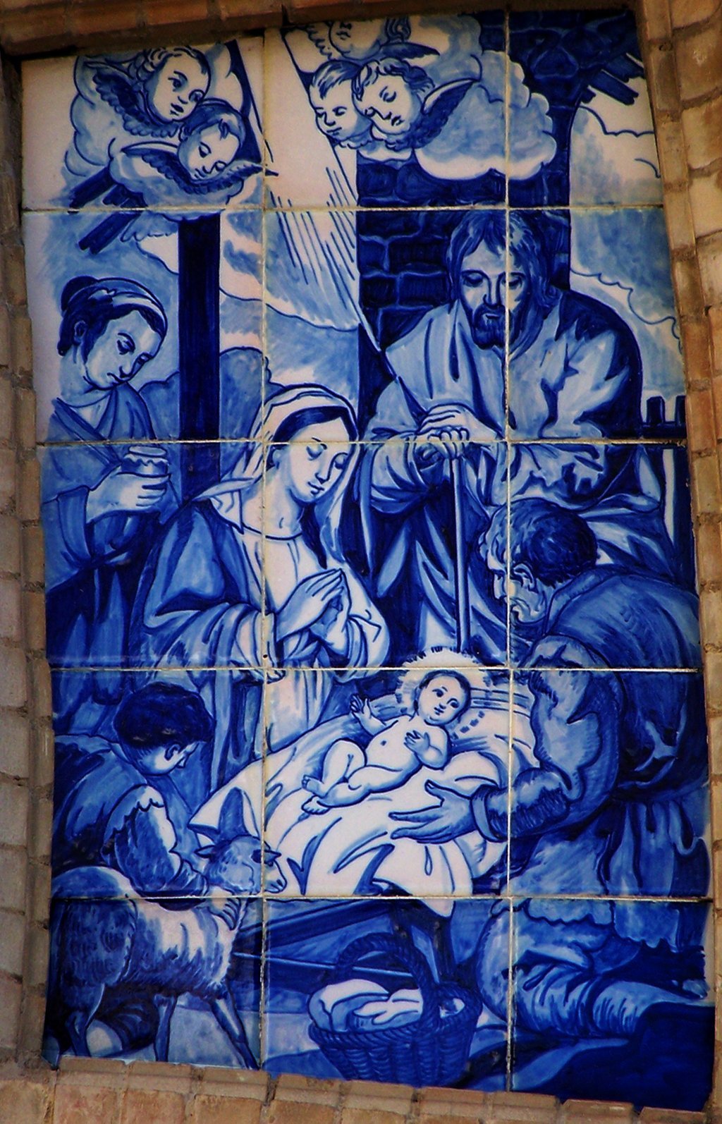 01478. Retablo cerámico. Adoración de los Pastores. Basílica del Cristo de la Expiración. Sevilla.