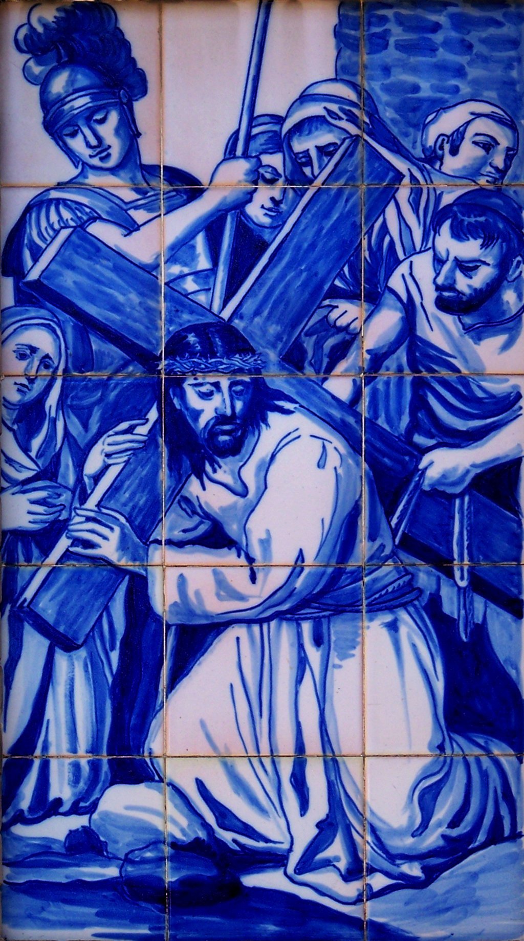 01483. Retablo cerámico. Jesús Caído. Basílica del Cristo de la Expiración. Sevilla.