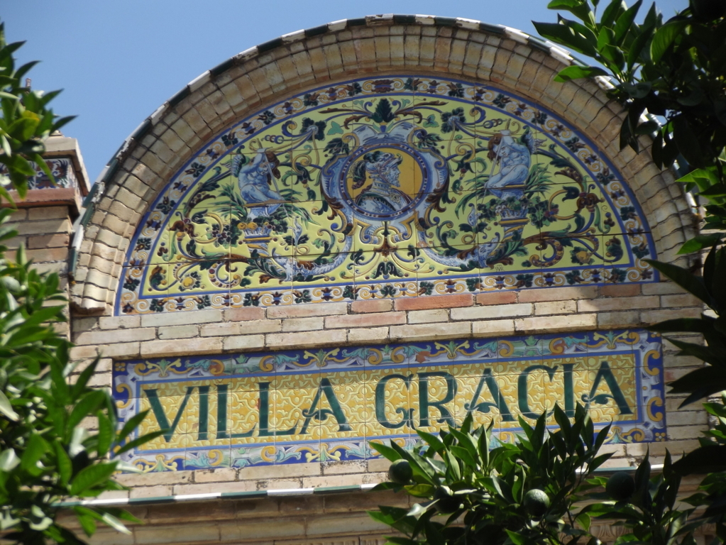 01567. Decoración cerámica. Fachada «Villa Gracia». Sevilla. (Desaparecida)