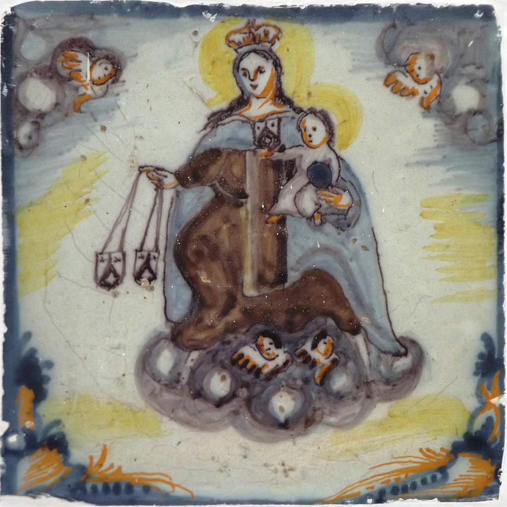 01628. Retablo cerámico. Virgen del Carmen. Sevilla