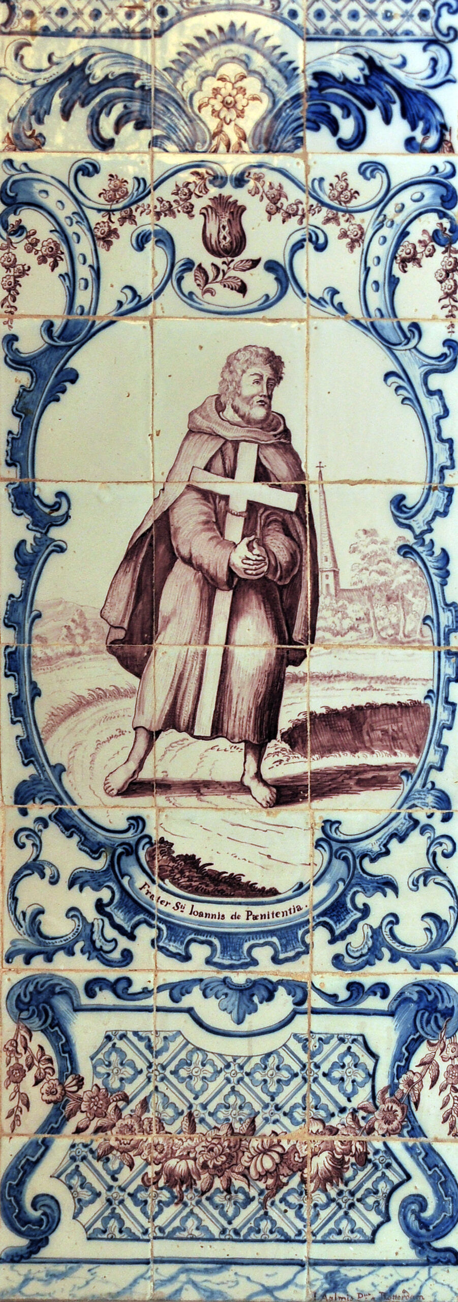 01647. Zócalo. Órdenes religiosas. Hermano de la Orden de Penitencia de San Juan. Capilla doméstica. Iglesia de San Juan de Dios. Cádiz