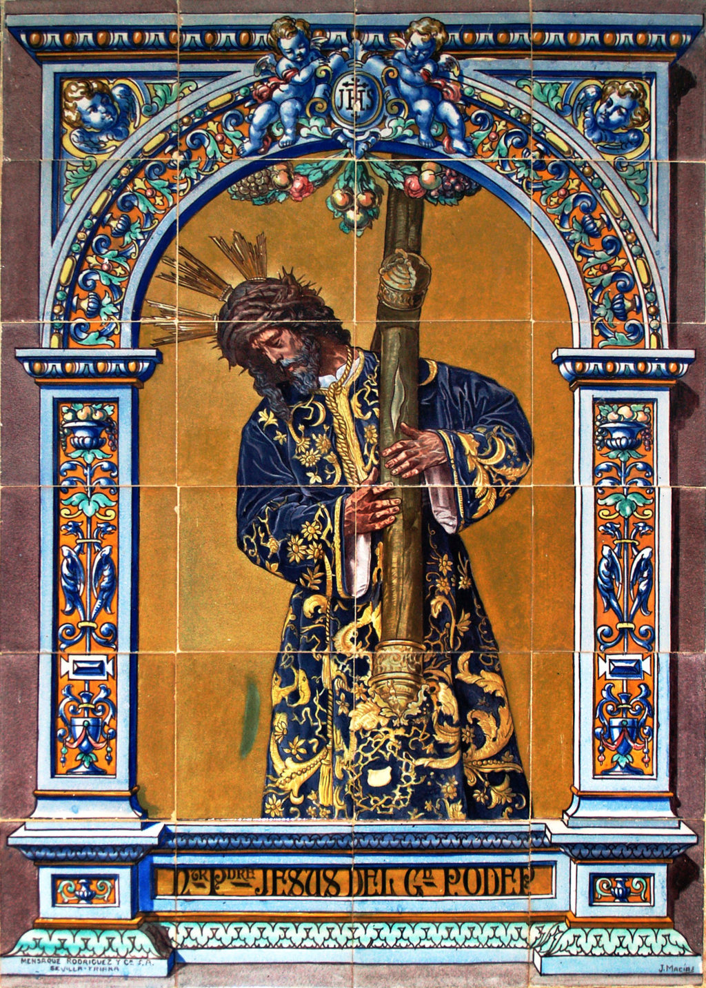 01763. Retablo cerámico. Jesús del Gran Poder. Camas. Sevilla.