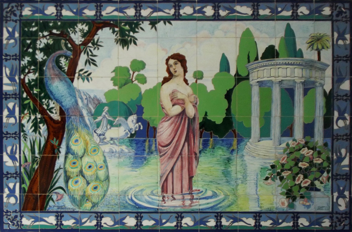 01796. Panel mitológico. El nacimiento de Afrodita. Colección Prellezo. Sevilla.