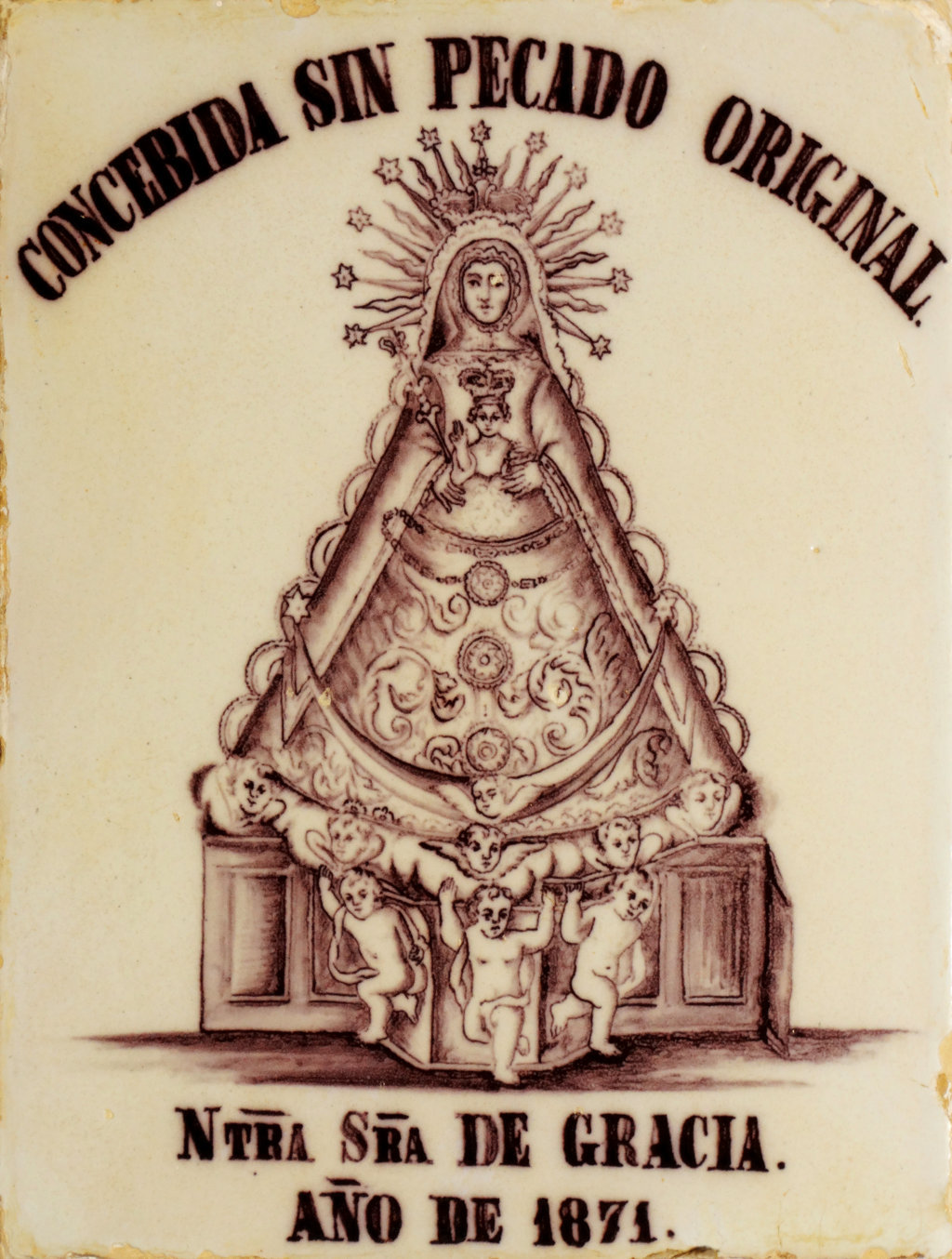 01936. Retablo cerámico. Virgen de Gracia. Carmona. Sevilla.