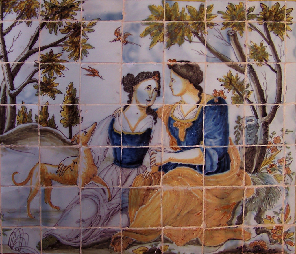 D00166. Zócalos y azulejos pintados de los siglos XVII y XVIII en Osuna