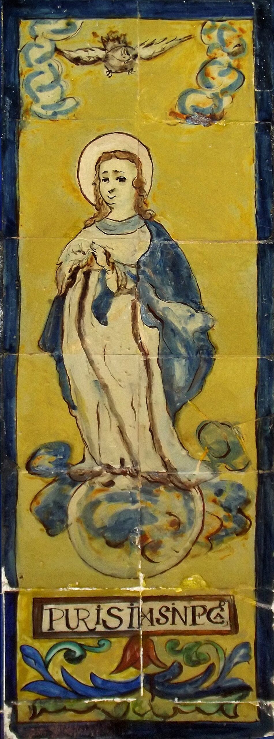 02634. Retablo cerámico. Inmaculada Concepción. Convento de Santa María de Jesús. Sevilla.