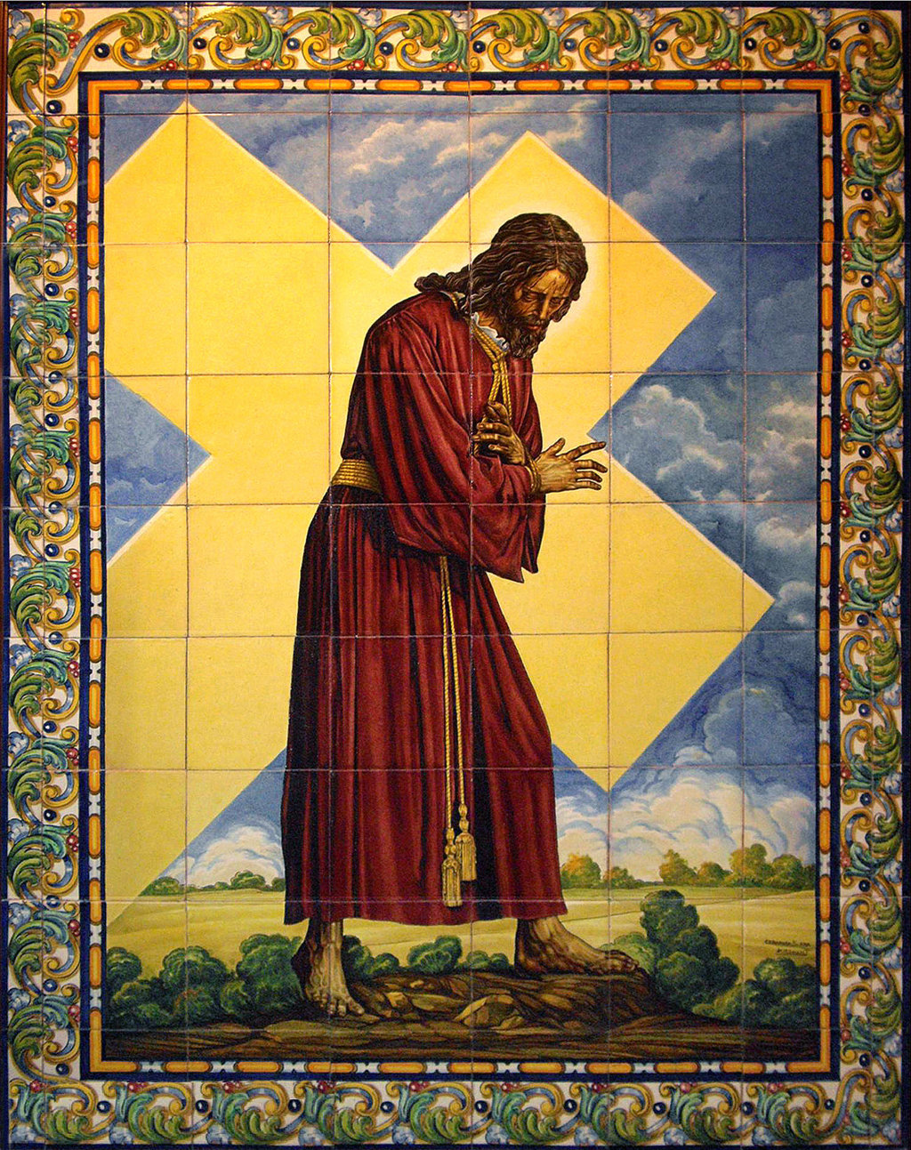 02656. Retablo cerámico. Jesús de la Pasión. Sevilla.