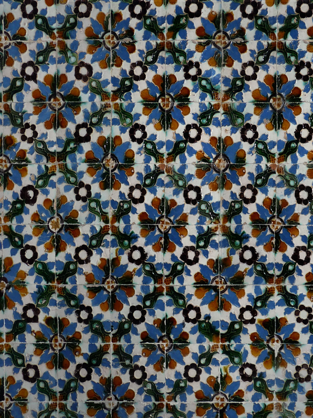 02673. Zócalo. Paño de azulejos de arista. Modelo 007. Casa de Pilatos. Sevilla.