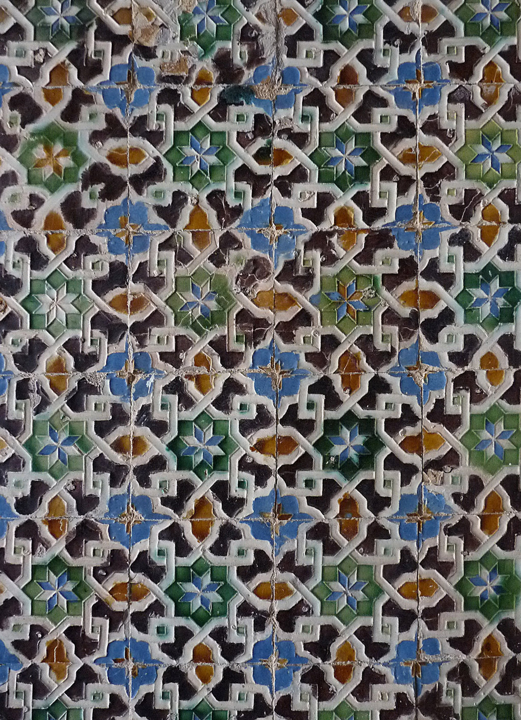 02675. Zócalo. Paño de azulejos de arista. Modelo 009. Casa de Pilatos. Sevilla.