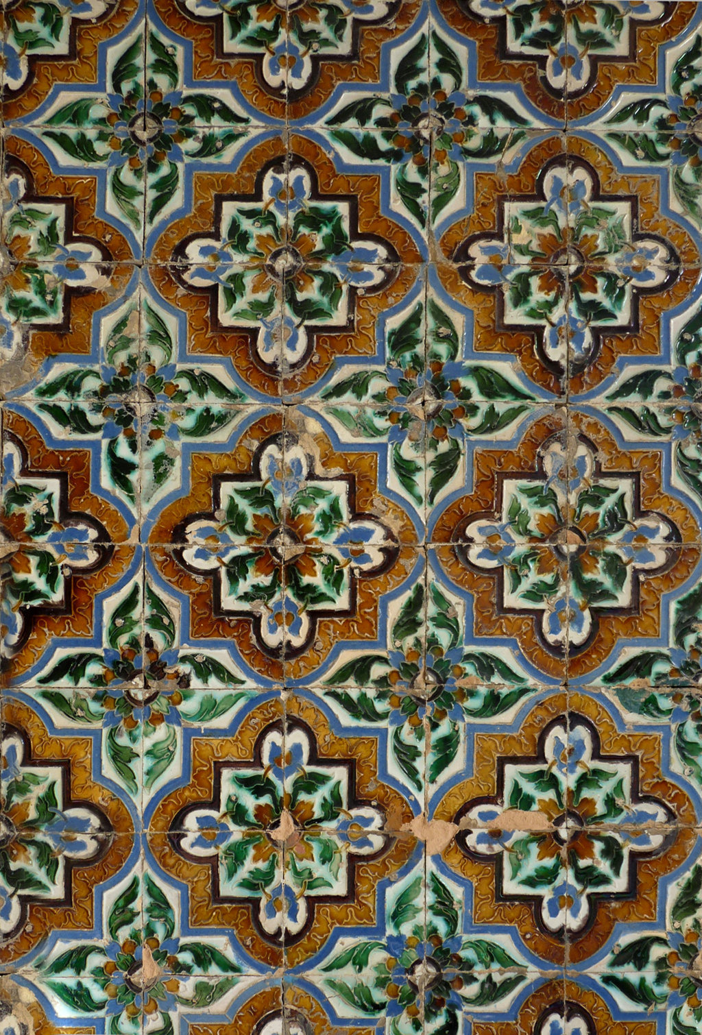 02679. Zócalo. Paño de azulejos de arista. Modelo 013. Casa de Pilatos. Sevilla.