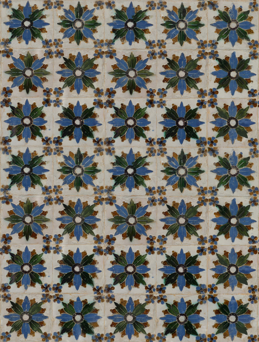 02699. Zócalo. Paño de azulejos de arista. Modelo 033. Casa de Pilatos. Sevilla.