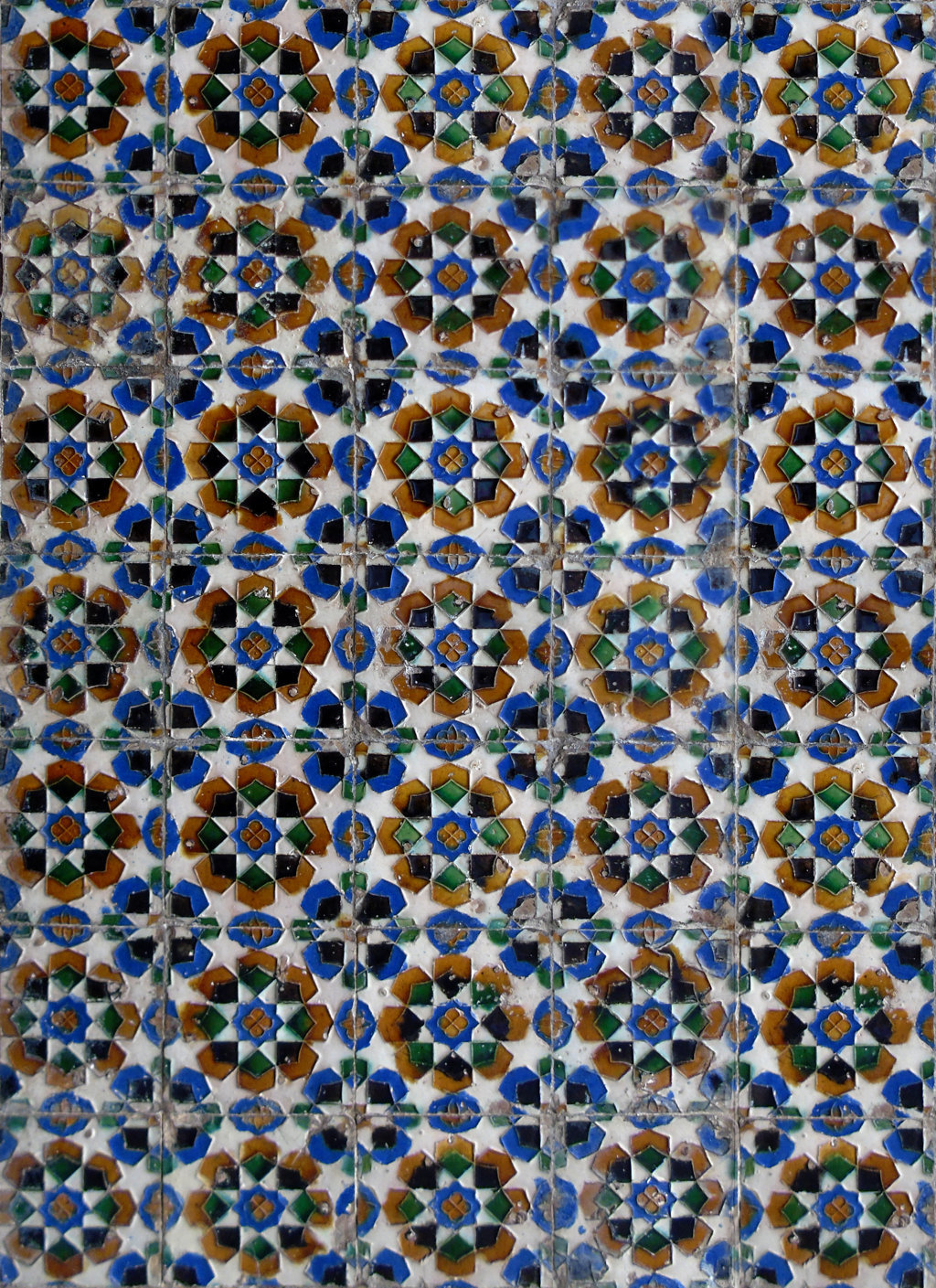02703. Zócalo. Paño de azulejos de arista. Modelo 037. Casa de Pilatos. Sevilla.