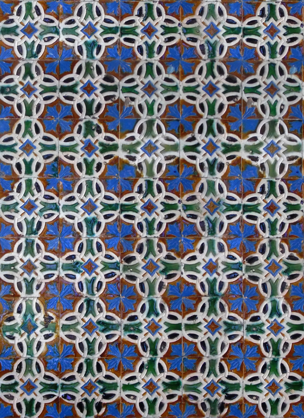 02727. Zócalo. Paño de azulejos de arista. Modelo 059. Casa de Pilatos. Sevilla.